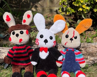 Horror Trio Klassiker Häkelanleitung | PDF Horror Häkelanleitungen für Häschen