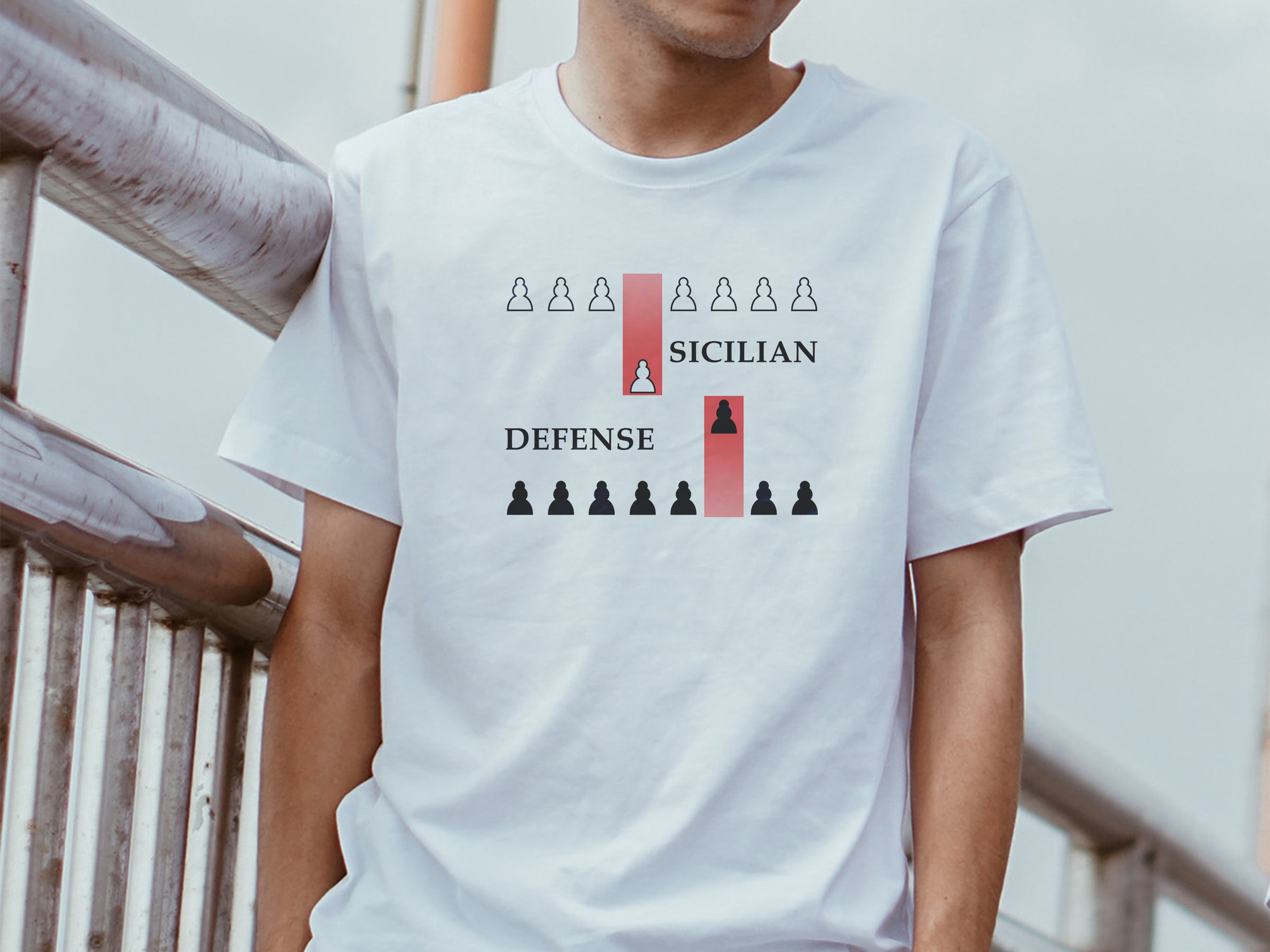 Chess - sicilian defense t-shirt