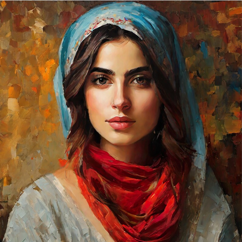 Printable Oil Painting Wall Decor AI Art Modern Home Wall Etsy