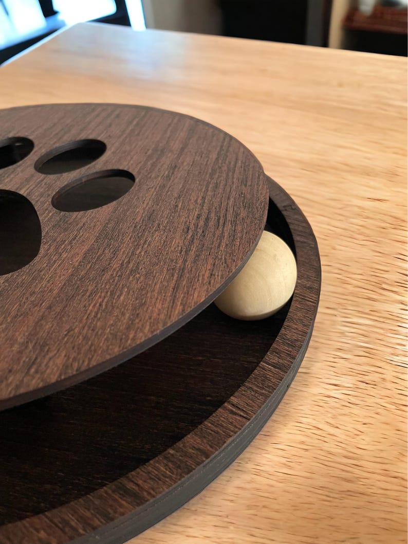 Cat Toy With Ball Kittyplaywheel Etsy UK