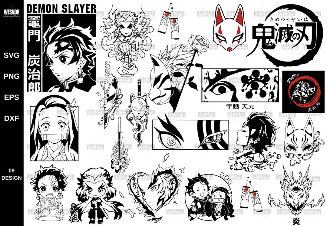 Anime Svg Bundle // Dxf Svg Png // Svg Bundle // Digital Dowland - Etsy