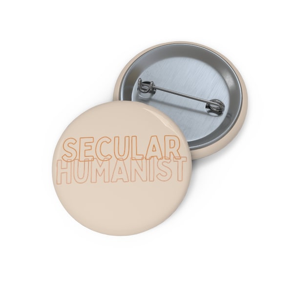 Secular Humanist Activist Pin Button