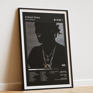 Ken Carson - A Great Chaos Digital Album Cover Poster, Ken Carson print, Music Poster Merch, More Chaos Poster, Tracklis-Poster Project X