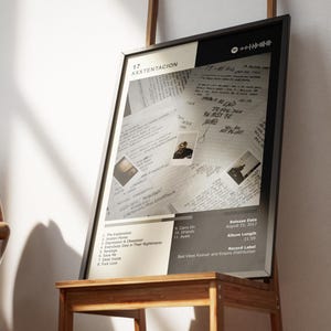 Póster de XXXTENTACION 17 – Arte digital de portada de álbum – Rap hip hop imprimible – Estética de rap triste – Regalo para él – Decoración musical para habitación