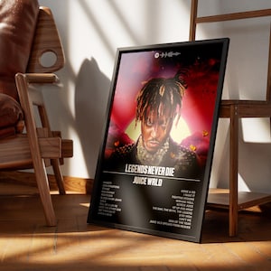 Juice WRLD -  Legends Never Die Digital Album Cover Poster - Hyperbeast Gift For Him - Music Poster | Hip Hop - Downloadable Rap Art Print