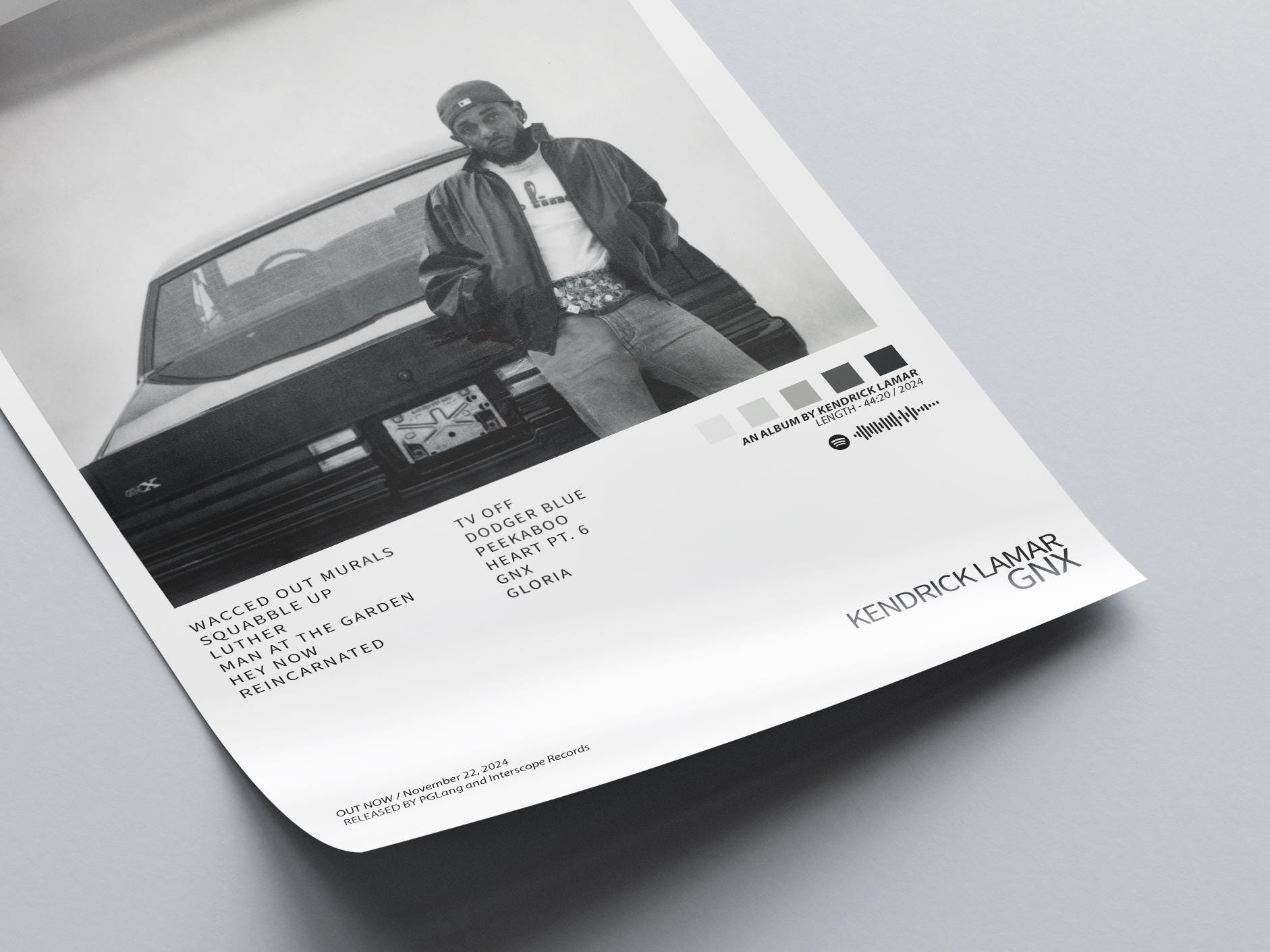 Kendrick Lamar GNX Album Cover Art Print: Minimalist Hip Hop Poster  (digital Download) - Etsy Australia