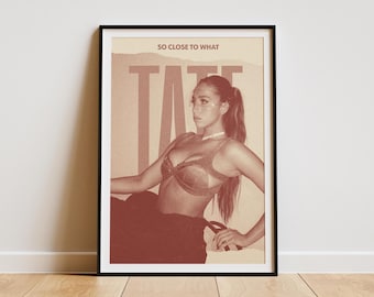 Tate McRae Digital Poster – Red Aesthetic Digital Print – Minimal Tate McRae Wall Art Music Room Decor
