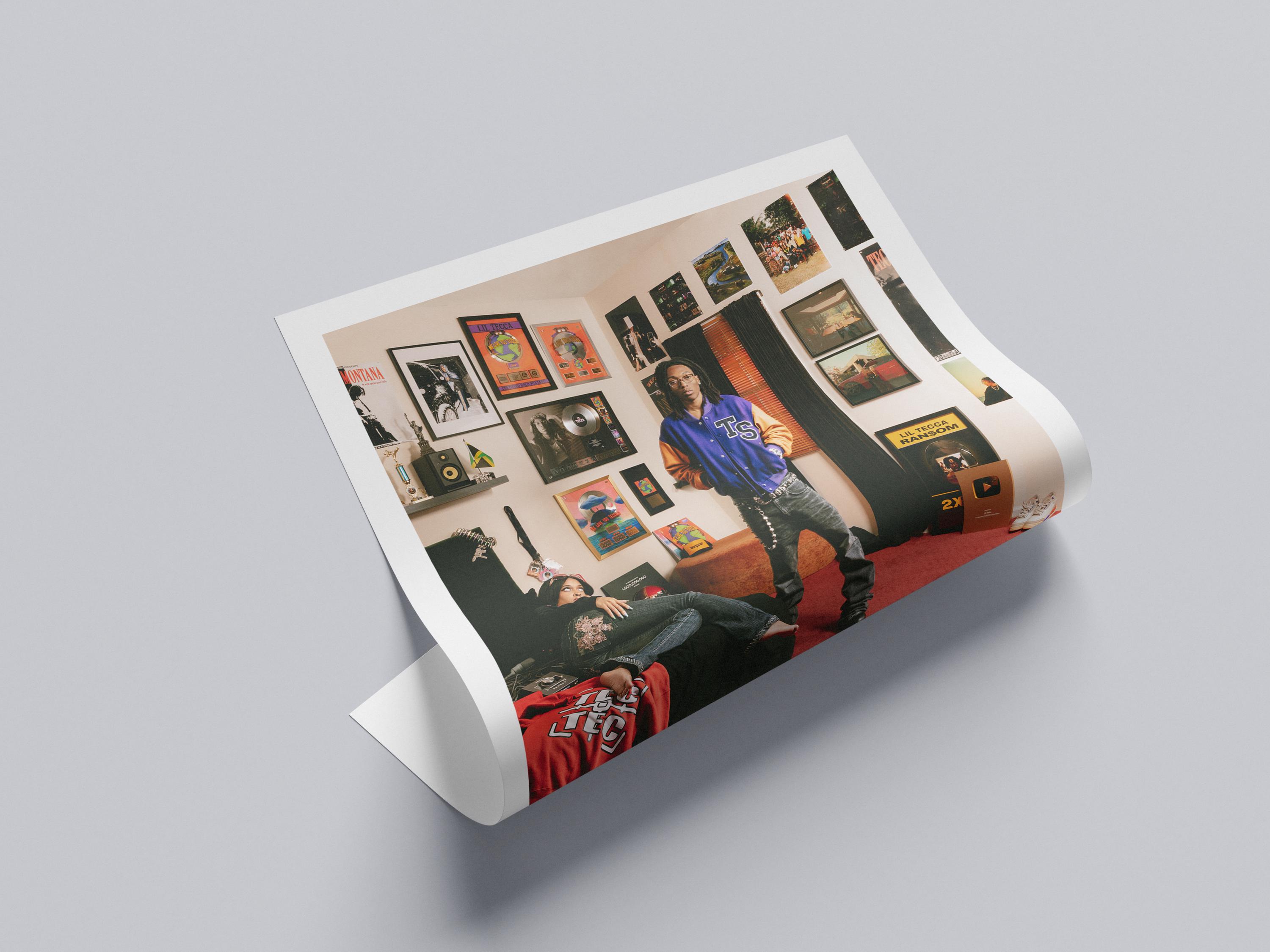 Lil Tecca - 5 Album Cover Digital Poster Package - We Love You Tecca ...