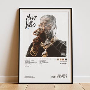 Pop Smoke - Meet The Woo 2 Digital Album Cover Poster | Room Aesthetic | Album Artwork Gift | Music Album Cover | Pop Smoke | Gift For Him