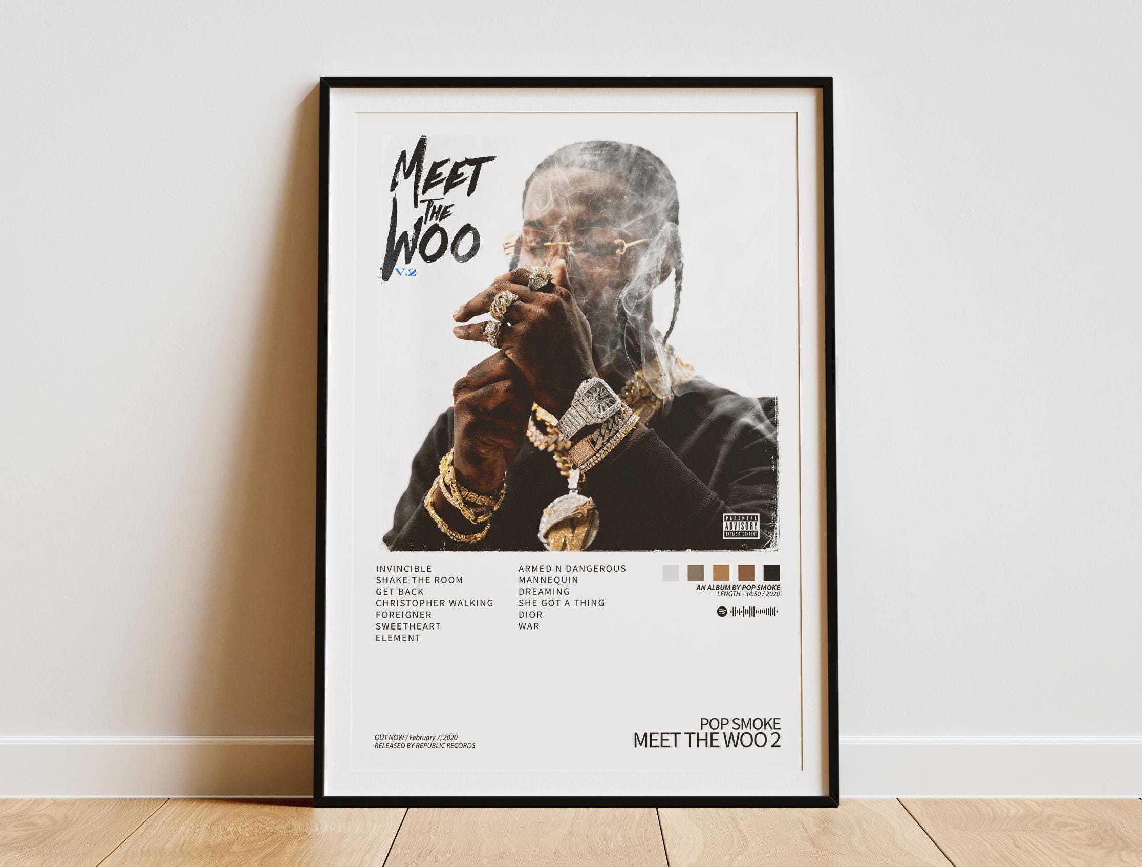 Pop Smoke - Meet the Woo 2 Digital Album Cover Poster | Room