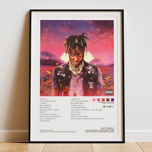 Juice WRLD - Legends Never Die Album Cover Digital Poster Gift | Quality Print | Printable Rap Music Poster | Hip Hop | Juice Wrld Poster
