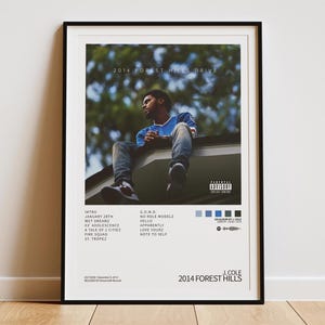 J Cole - 2014 Forest Hills Drive Digitales Album Cover Poster | Raumästhetik | Musik Album Cover | Jcole Poster | Kein Vorbildz | Rapper