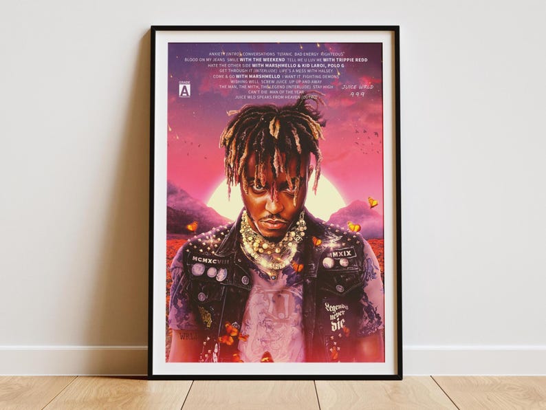 Juice WRLD - Legends Never Die Album Cover Digital Poster | Gift for ...