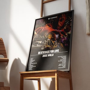 Juice WRLD -  Death Race for Love Digital Album Cover Poster | Hyperbeast Gift For Him | Music Poster | Hip Hop | Rap Print | 999 Artwork