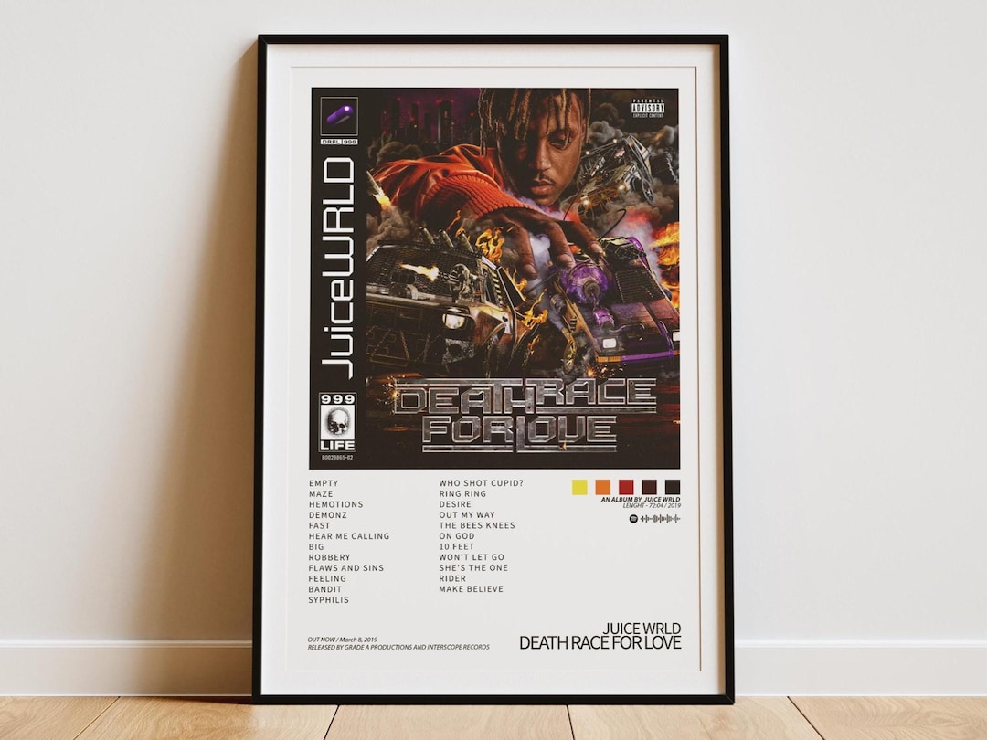 Juice WRLD - Death Race for Love Album Cover Digital Poster