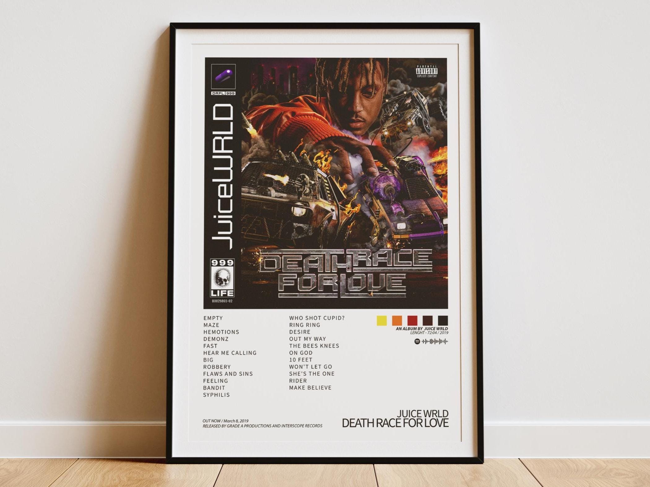 Juice WRLD - Death Race for Love Album Cover Digital Poster