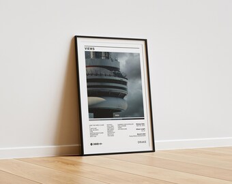 Drake - Views Digital Album Cover Art | Drake Views Print