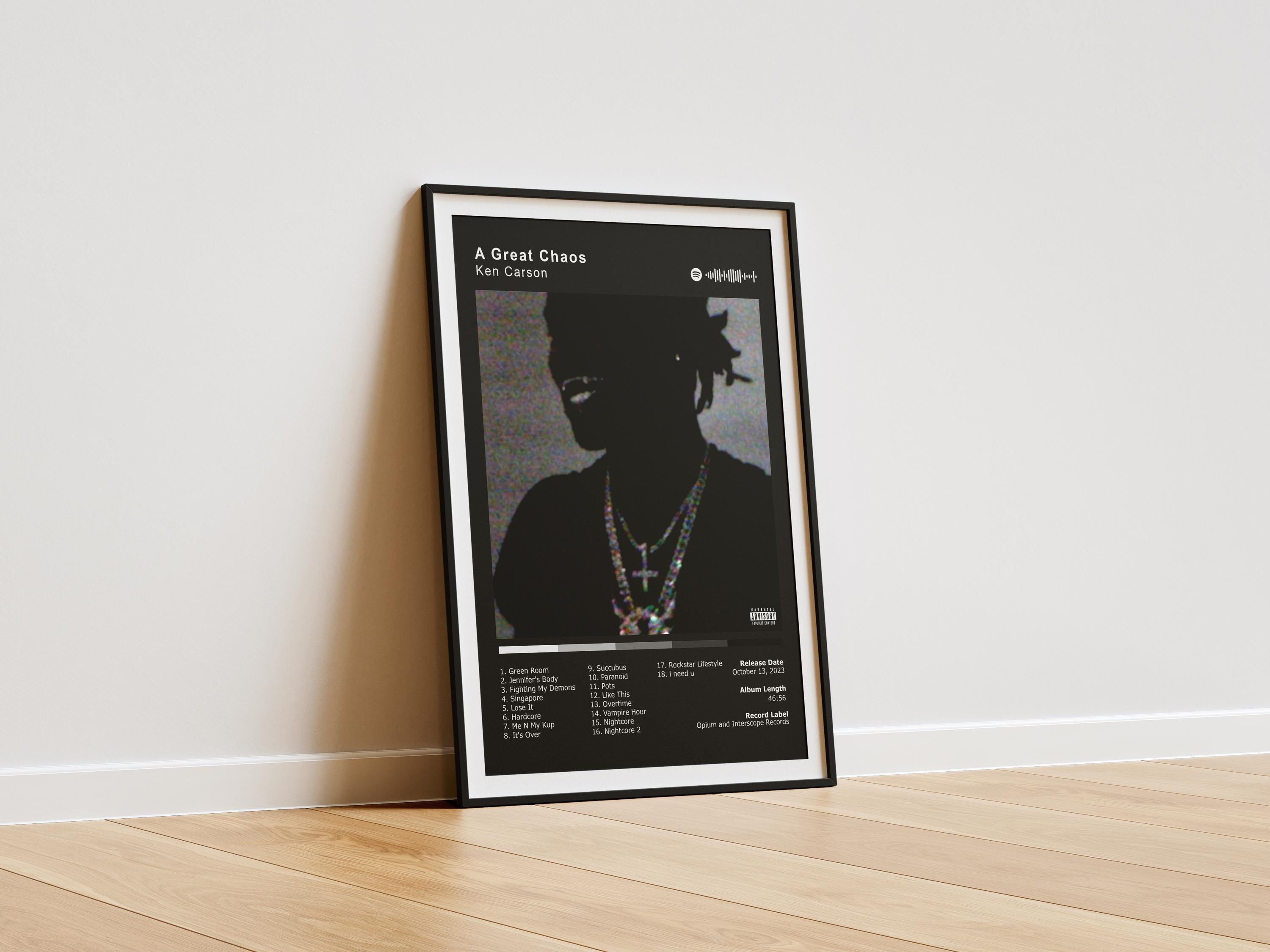 Discover Ken Carson - A Great Chaos Album Cover Poster