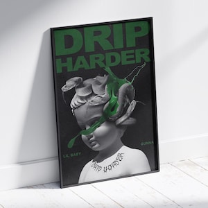 Lil Baby & Gunna - Drip Harder Digitales Album Cover Poster | Premiumdruck | Minimalistisches Musik Poster | HipHop | Herunterladbarer Rap-Kunstdruck