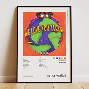 Lil Tecca - We Love You Tecca Album Cover Digitales Poster | Premiumdruck | Minimalistisches Geschenk Poster | Rap | Herunterladbarer Kunstdruck