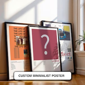 Wählen Sie Ihr eigenes Album / Album personalisierter Druck - Kundenspezifisches Musikgeschenk Album-Cover - Jedes Album / Playlist - Hyperbeast - Minimalist Rapper Poster Geschenk
