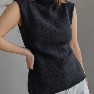 Etta Tee Knitting Pattern, Relaxed Top-Down Womens Crewneck (PDF Pattern)