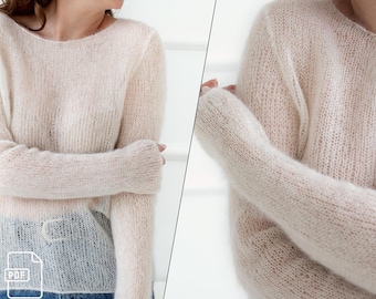 Mist Jumper Knitting Pattern | Women Sweater | Sweater Pattern | Jumper Knit Pattern | Knitting Tutorial | Classic Sweater Knitting Pattern