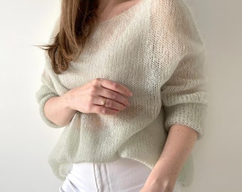あいち　louren mohair loose over knit mohair loose over knit – louren store