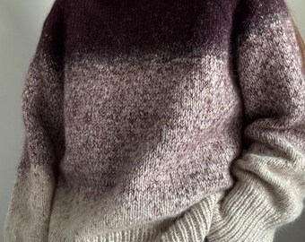 Atitaya Colour Gradient Knit/TELOPLAN/FREE/ウール/0922030506// Atitaya Colour Gradient Knit / Blue Mix – TELOPLAN