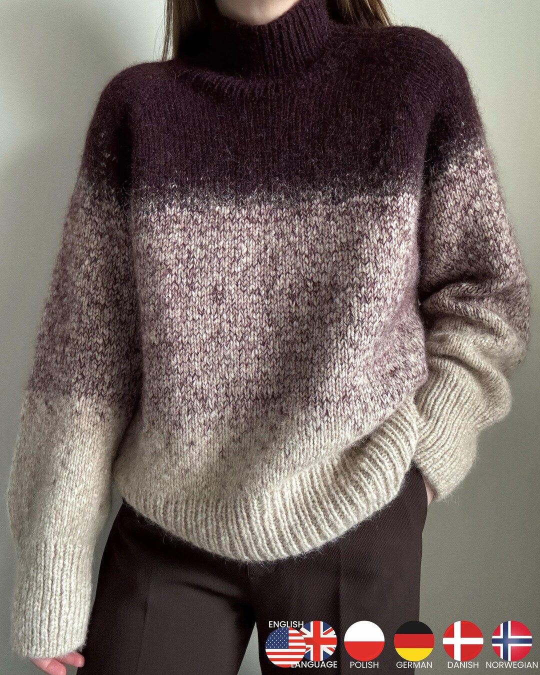 Calista Sweater Knitting Pattern - Advanced Women's Pullover