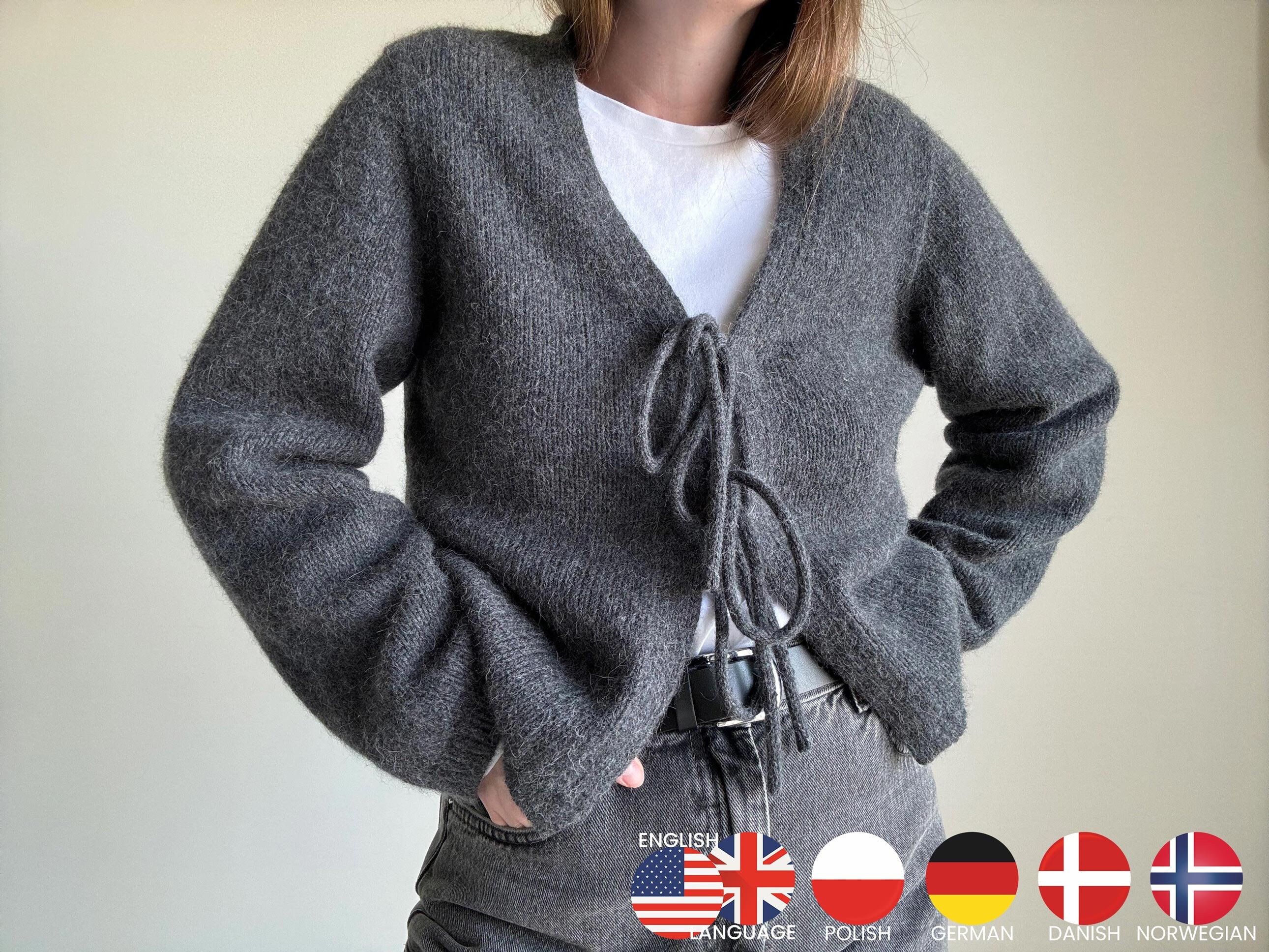 Solene Cardigan Knitting Pattern: Classic, and Minimalist Solene Cardigan Knitting Pattern: Classic, and Minimalist