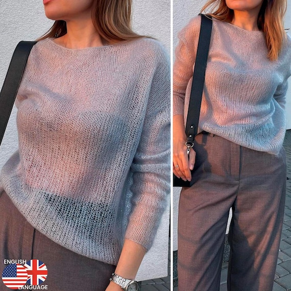 Thin Jumper Knitting Guide: Contemporary Open-knit Sweater