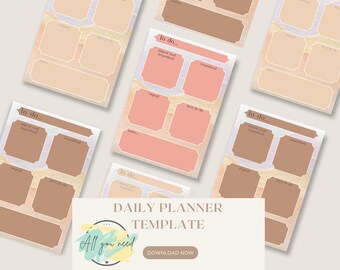 Get Organised with these printable daily to do list templates | Daily Planner | Daily to do list | Printable to do list