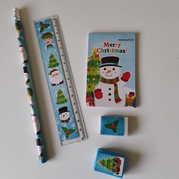 Christmas Stationery Set - Party Bag Fillers - Party Supplies