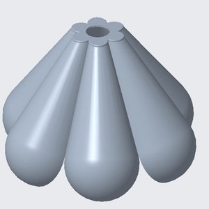 Teardrop pattern lampshade STL file