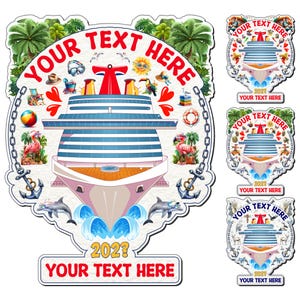 Personalized Cruise Door Magnet: Carnival Celebration, Family Vacation Decor