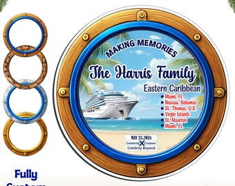 Imán personalizado para puerta de crucero (2026): decoración personalizada para camarote o camarote familiar
