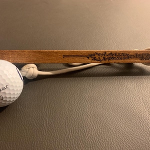 Golf Club Cleaner - Wooden Rustic Handmade Golf Club cleaner
