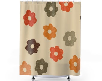Floral Boho Shower Curtain