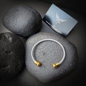 Unisex Premium German Silver Twisted Wires Cuff Bracelet | Stylish Silver Rope Cuff Bracelet | Twisted Rope Torque Bangle - Adjustable