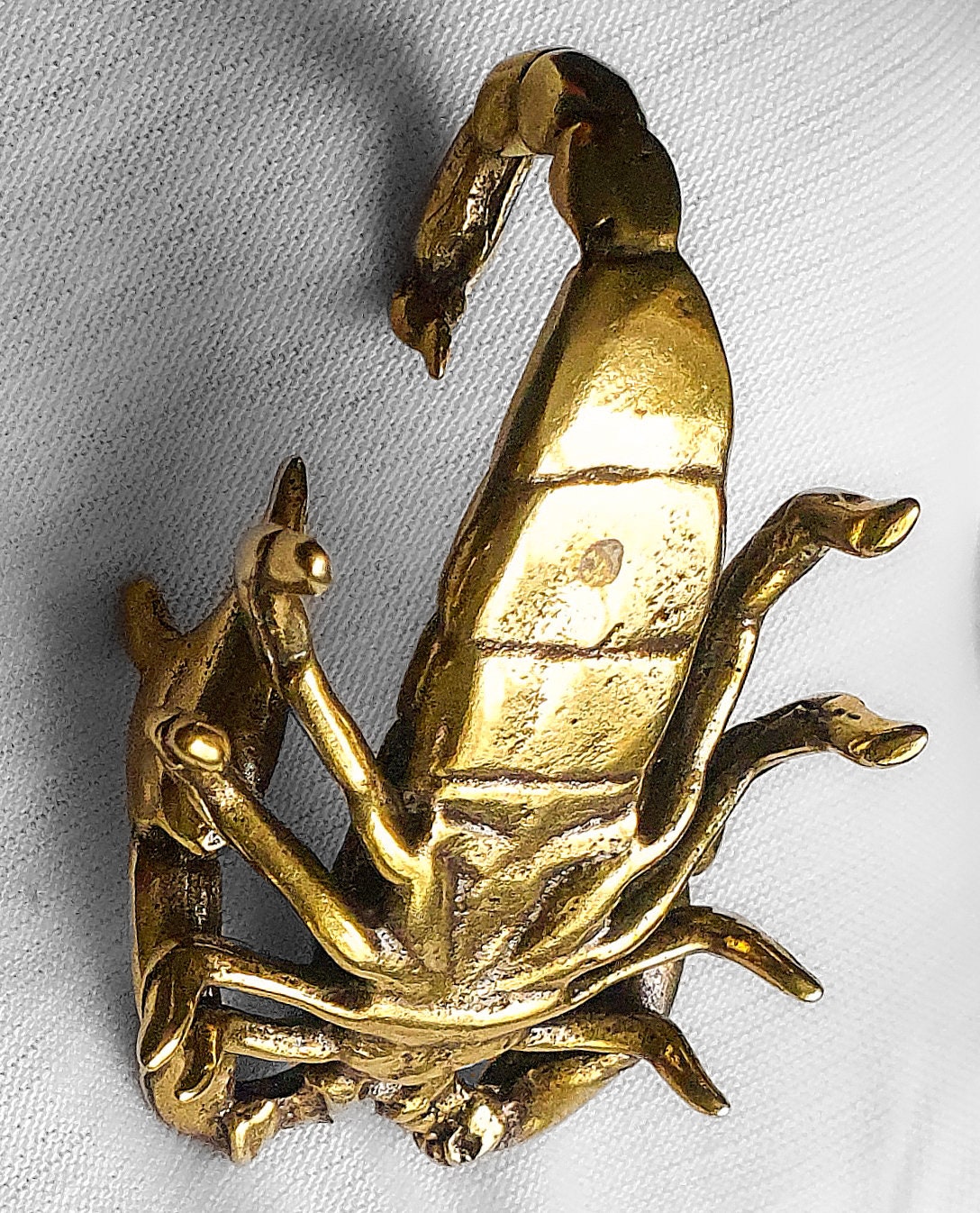Scorpion ペン立て Pen Holder Brass Scorpion Hand Crafted Ornament Study Desk and