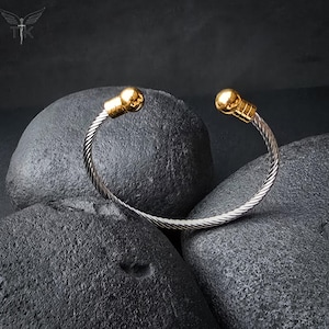 Unisex German Silver Twisted Rope Cuff Bangle - Adjustable