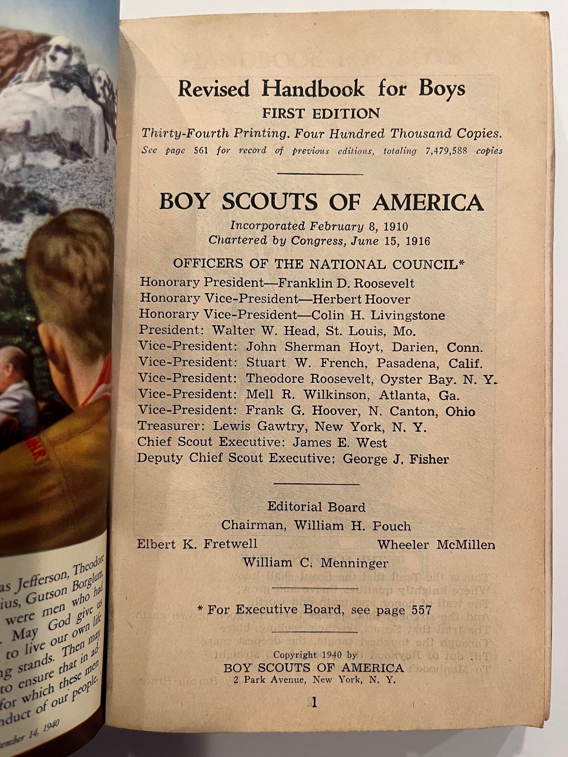 1940 BSA Handbook for Boys 1st Edition 34th Printing - Etsy