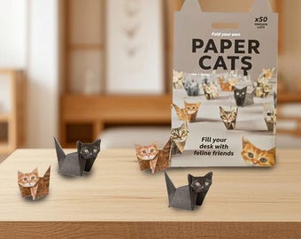Maak je eigen origami dierensets – vouw je eigen Jurassic Jungle, katachtige vriendjes of puppyvriendjes!