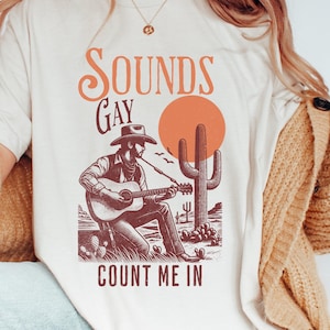 GAY COWBOY SHIRT, Gay Shirt, Mlm Tshirt, Queer Shirt, Saddle Up, Lgbtq Pride Tshirts 2025, Funny Gay Gift, Ride&#39;em Cowboy, Howdy Cowboys