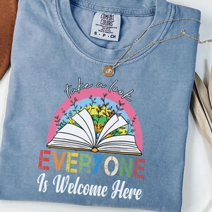 Idaho teacher shirt everyone is welcome here, inclusion and equality t shirt, protest and resist t shirt, idaho teacher t shirt gift for her