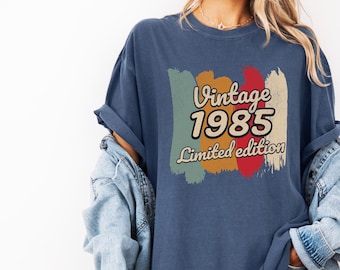 Ladies Mens 40th Birthday Shirt 2025, 40th Birthday Gifts for women, 1985 Vintage Birthday Shirt, Vintage Birthday shirt, Mum Birthday Gift