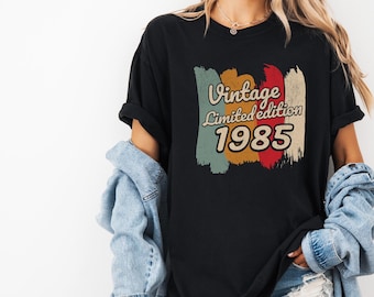 Ladies Mens 40th Birthday Shirt 2025, 40th Birthday Gifts for women, 1985 Vintage Birthday Shirt, Vintage Birthday shirt, Mum Birthday Gift