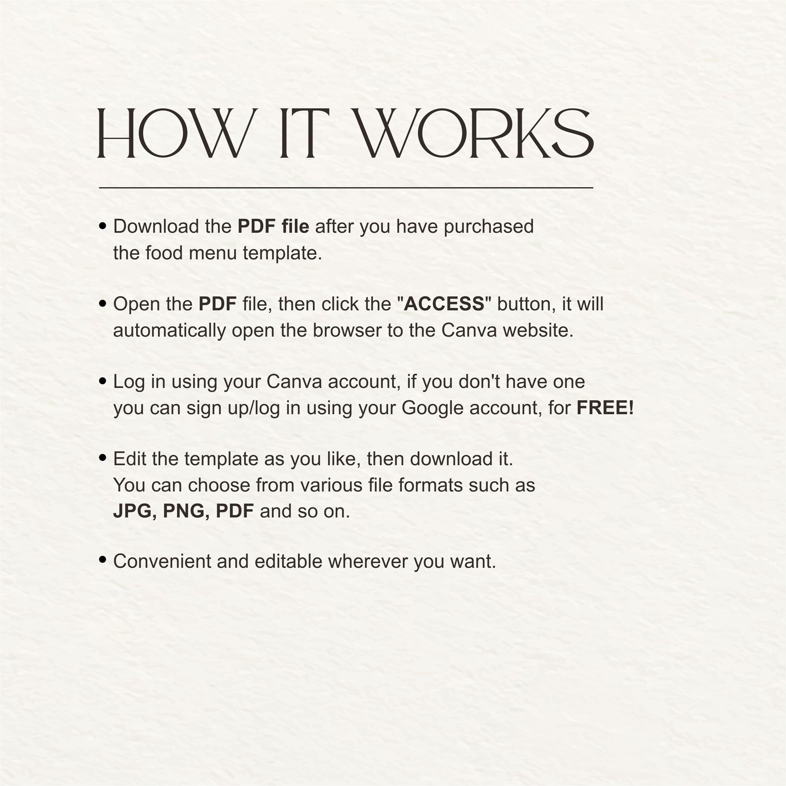 Restaurant Menu Book Menu Template Price List Minimal Menus Canva ...