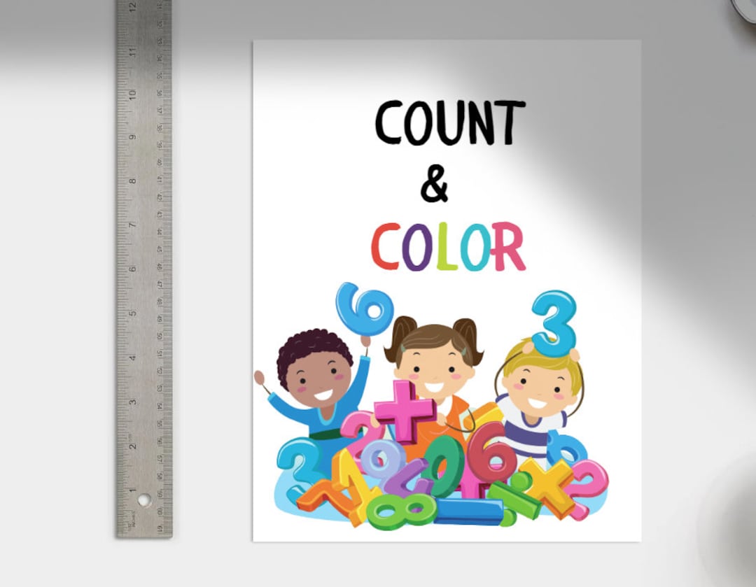 Count and Color Activity Book - Printable | Digital - Etsy Canada